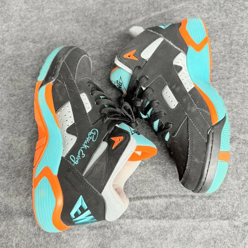 Ewing Athletics Wrap Retro Mens 9 Black Teal Orange Basketball Shoes 1EW90103-96